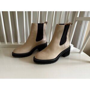 Madewell The Carina Platform Chelsea Boot Leather Harvest Moon Size US 7